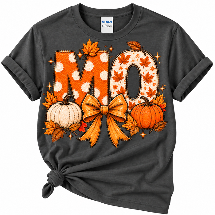 MO Fall Pumpkin & Bow Graphic Tee