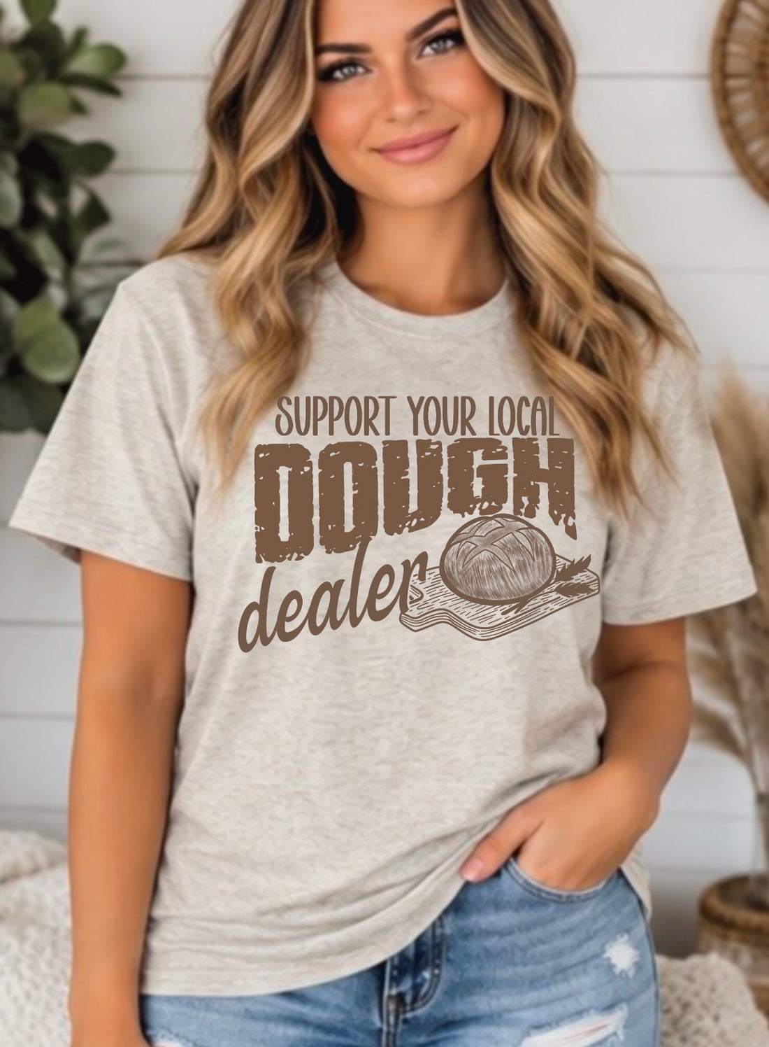 Support Your Local Dough Dealer Sourdough Graphic Tee