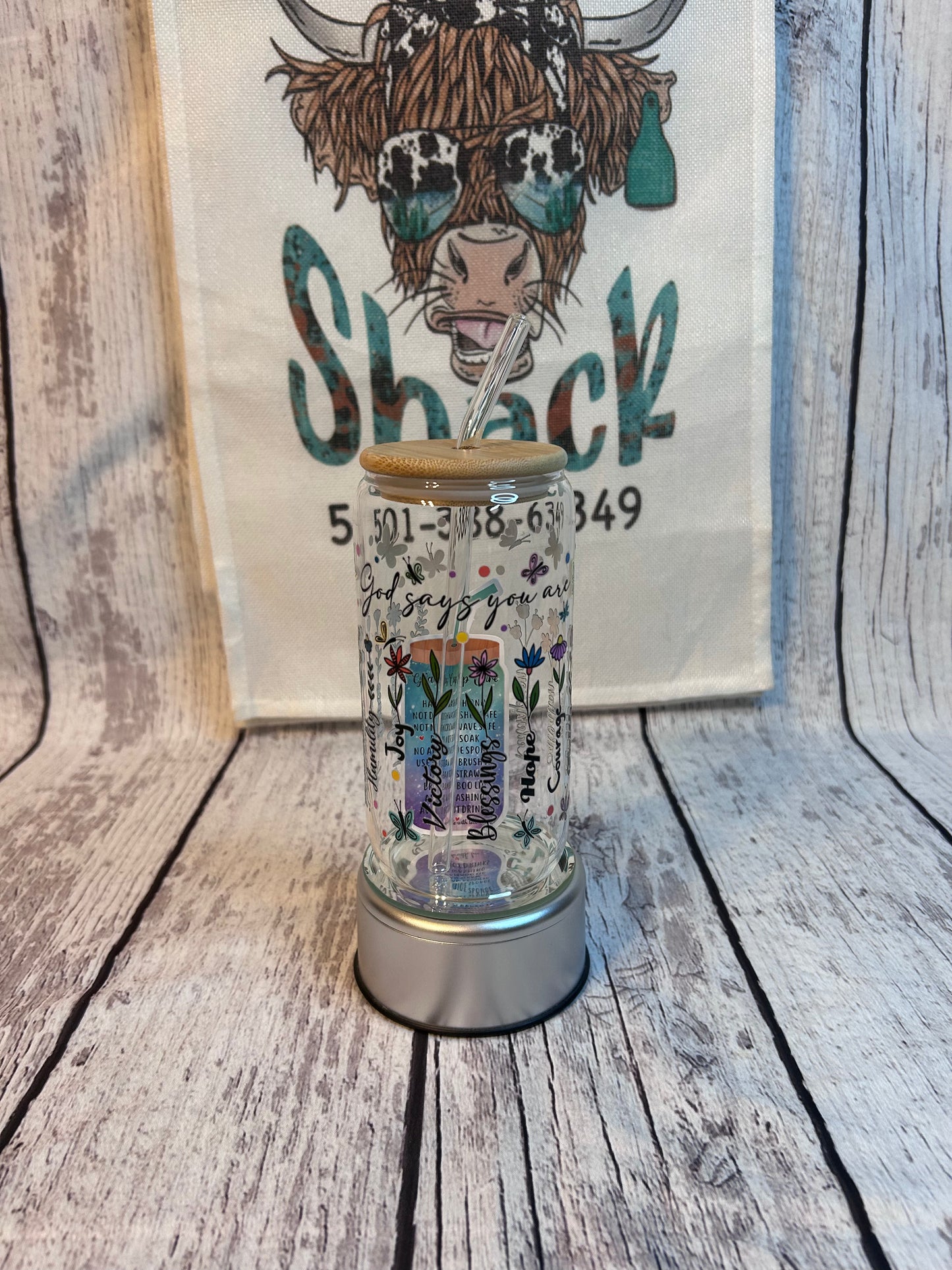 God says you are 16oz glass cups