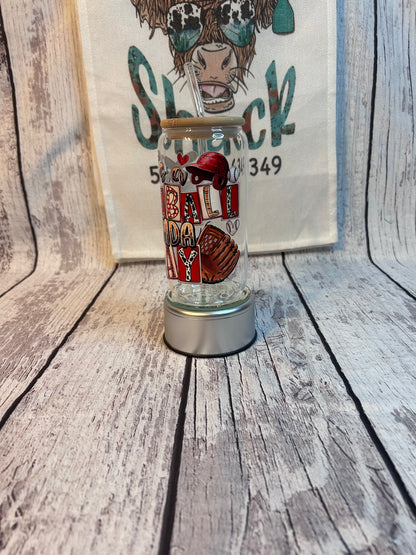 It’s a Baseball kinda day 16oz glass cups