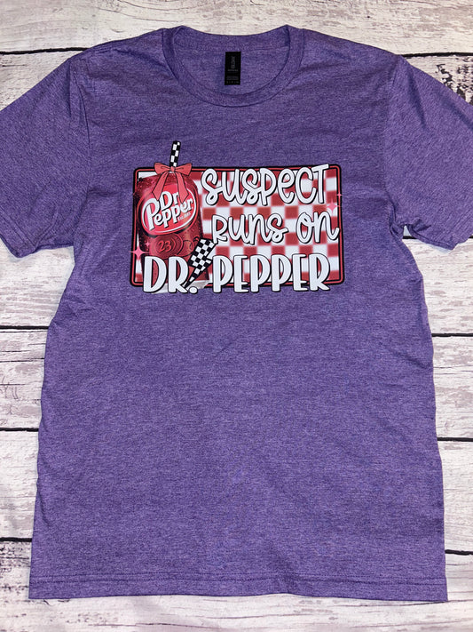 Suspect Runs On Dr.Pepper Shirt