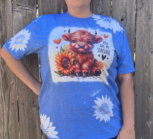 You are my sunshine bleached shirt