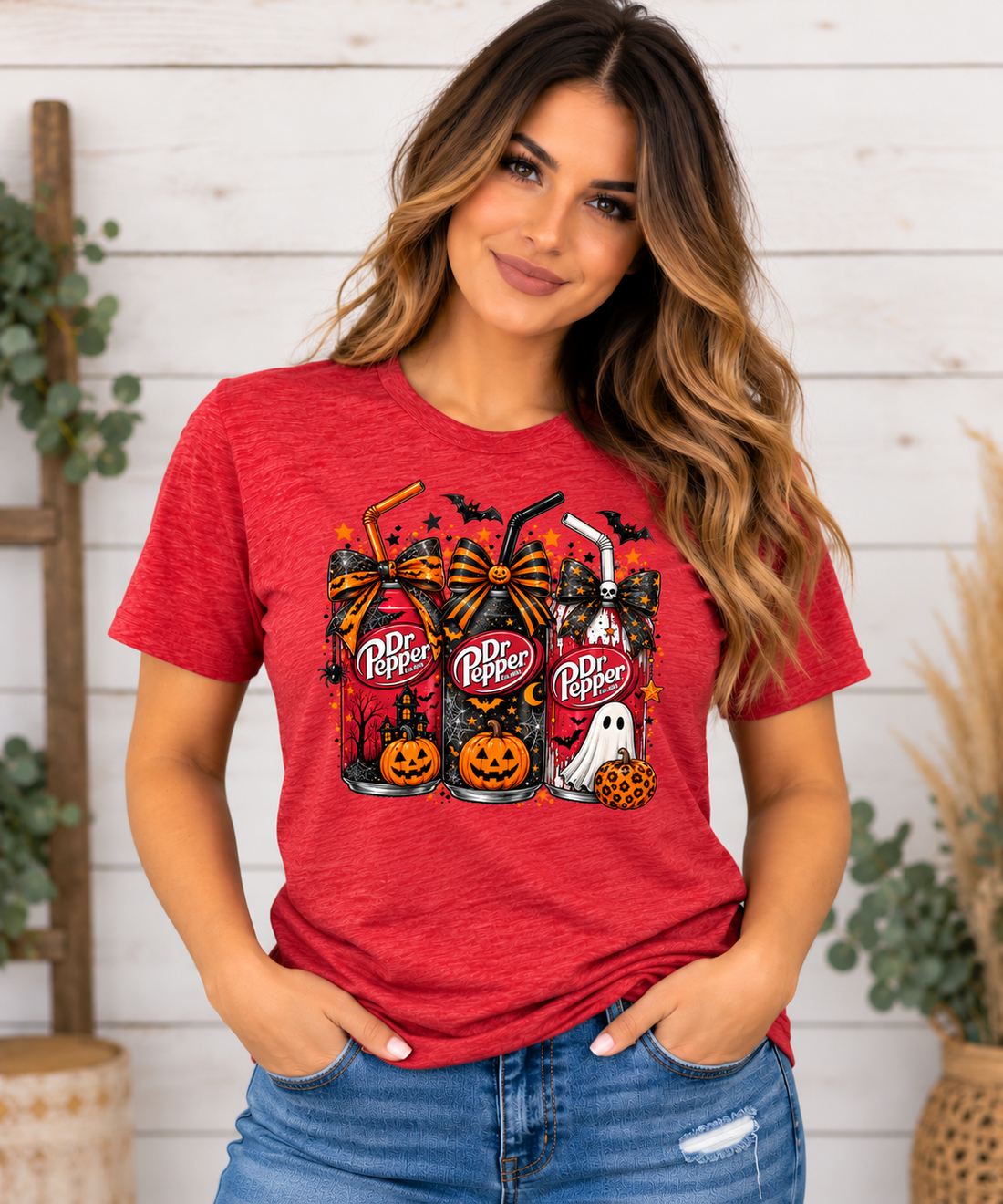 Dr Pepper Halloween Graphic Tee | Spooky Pumpkin & Ghost Shirt